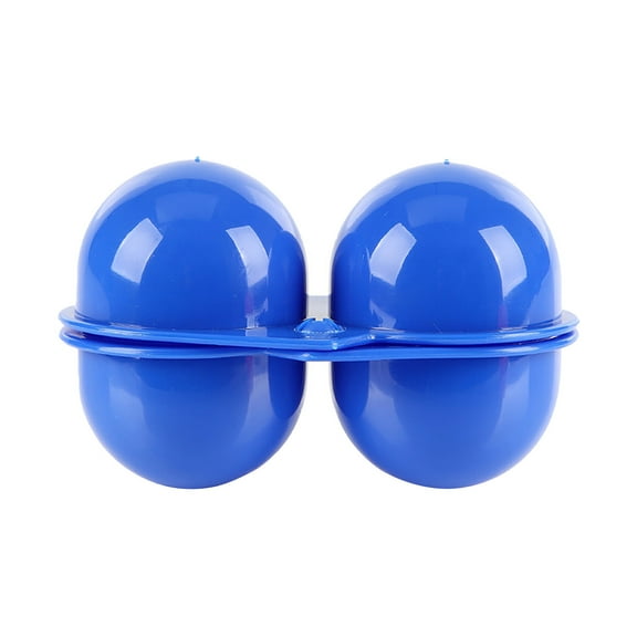 2 - Egg Portable Egg Container - Made of ABS, Durable, Foldable with 2 Cup Slots, Ideal for Kitchen, Camping & Picnics