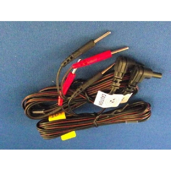 2 Electrode TENS Unit Lead Wires w/ Pin Connectors 45"