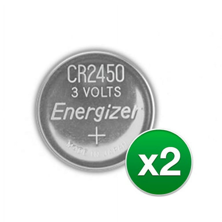 Energizer 2 Pack CR2450 ECR2450 CR 2450 3V Lithium Coin Cell Button Battery