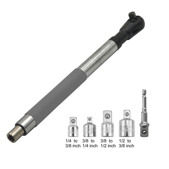 2. Ergonomic Ratchet Spanner Extender with Quick-Switch Mechanism, Socket Fit for Automotive & Plumbing