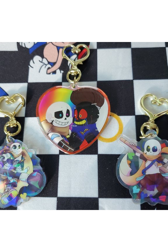 2" Error Ink Sans Errorink Undertale AU Acrylic Keychain (1 keychain)
