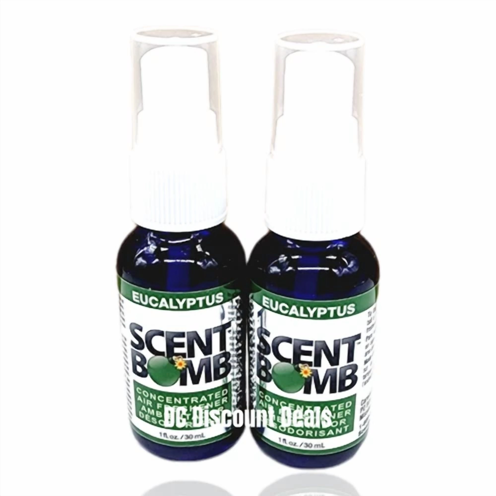 2 Eucalyptus Home Or Car Air Freshener Scent Bomb Highly Concentrated Two 1Oz