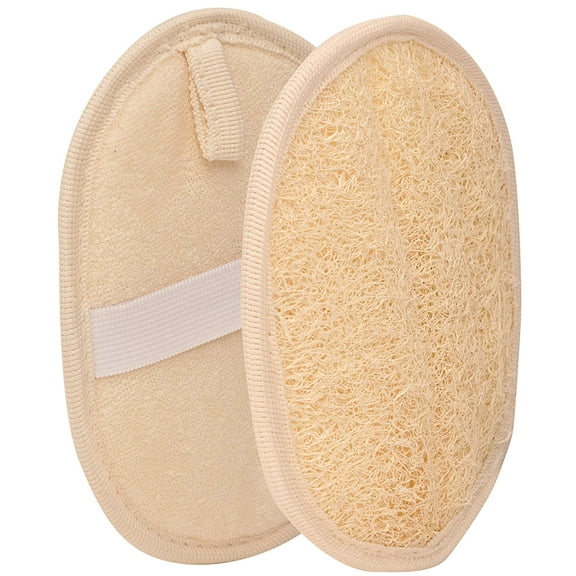 2 Exfoliating Loofah Pads body scrubber bath sponge, All-Natural Egyptian Bath & Shower Exfoliating washcloth and Loofa natural Sponge for Face, Back & Body