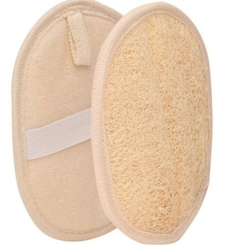 2 Exfoliating Loofah Pads body scrubber bath sponge, AllNatural