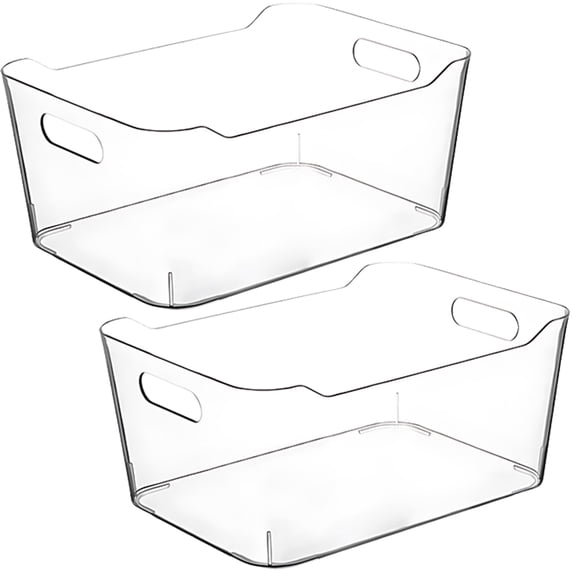 2 Extra Large Plastic Storage Bins Home Organization