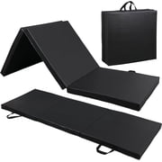 2" Extra Thick Tri-fold Folding Gym Exercise Mat Workout Yoga w/Carrying Handle