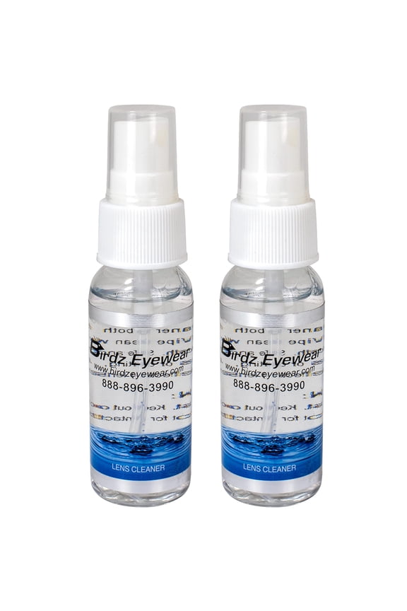 2 Eyeglass Sunglass Lens Cleaner Cleaning Kit with Spray Cloth Tool Key Chain