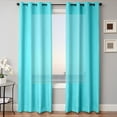 thumbnail image 1 of 2 FAUX SILK WINDOW PANEL CURTAIN DRAPE GROMMET TREATMENT DRAPE SOLID  108", 1 of 3