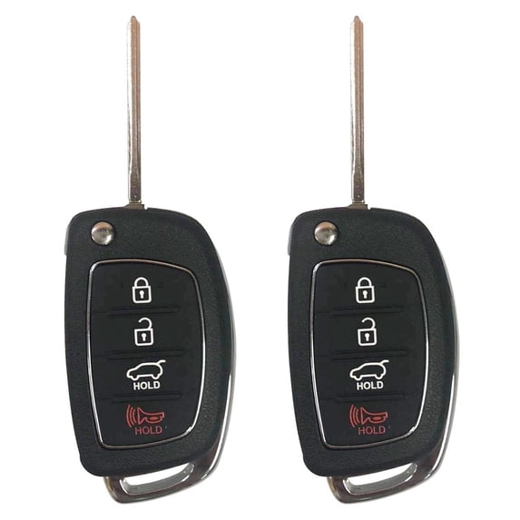 2 FLIP KEY FOB For 2015 2016 2017 HYUNDAI SONATA REMOTE TQ8-RKE-4F16 95430-C1010