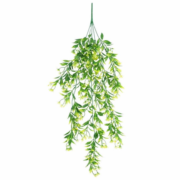 Under $2 FNGZ Artificial Flowers Vines for Outdoor,Artificielles À Suspendre Faux Plantes Suspendues Pour L'Extérieur Le Jardin Le Balcon Le Bureau Décoration Murale,Artificial Hanging Flowers