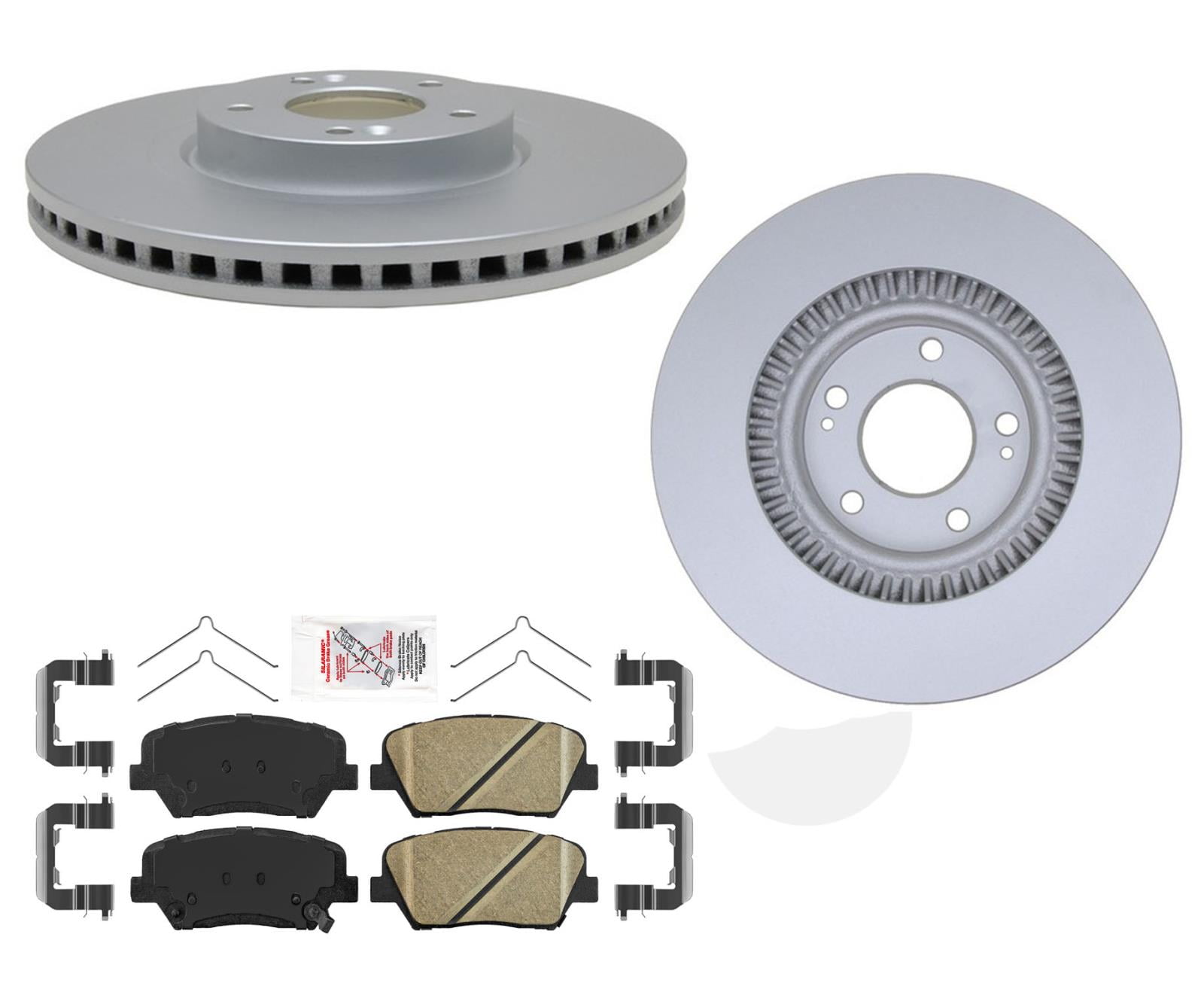 (2) FRONT Brake Rotors & Ceramic Pads for KIA Sorento 20152018
