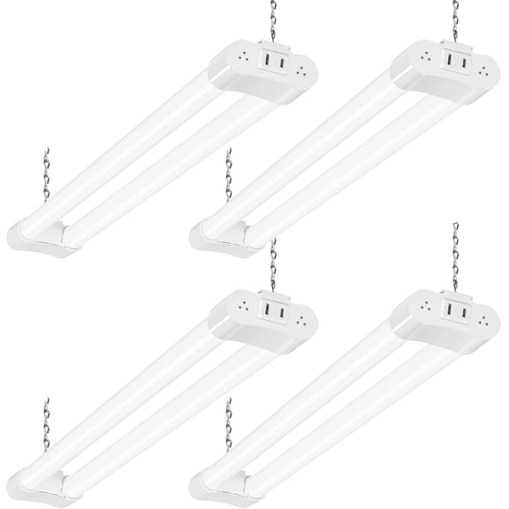 2-FT White Linkable LED Utility Shop Light