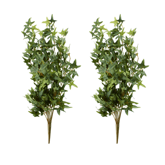 2 Fake Ivy Bushes - for Floral Work and Decor - Factory Direct Craft