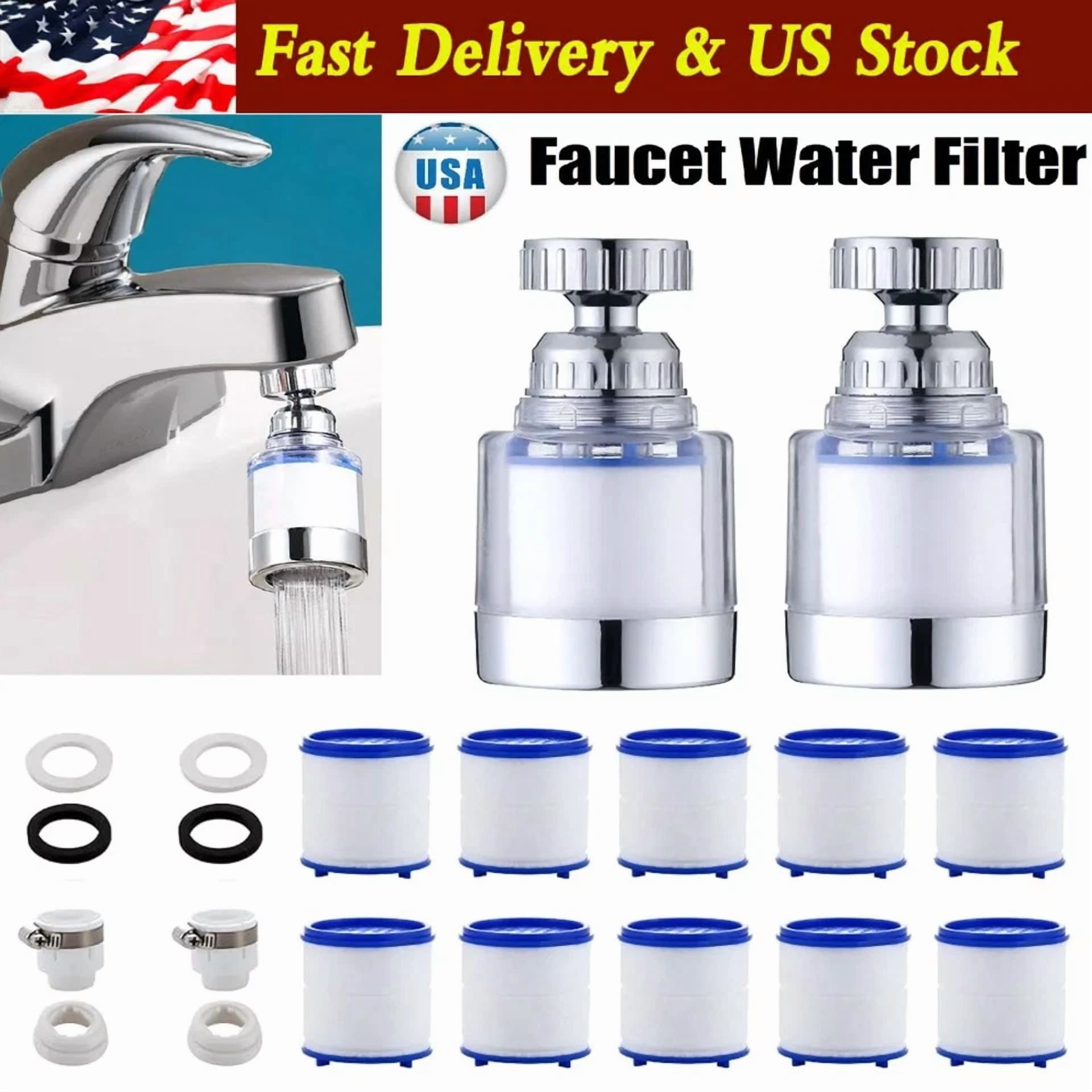 2Faucet Water Filter System Kitchen Sink Mount Filtration Tap Purifier Clean Us