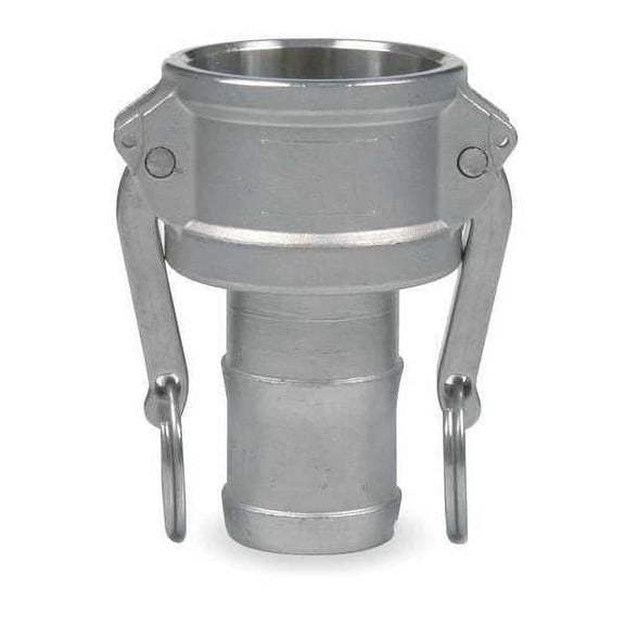 2" Female Coupler x Hose Shank 316 SS Coupler 3LX31