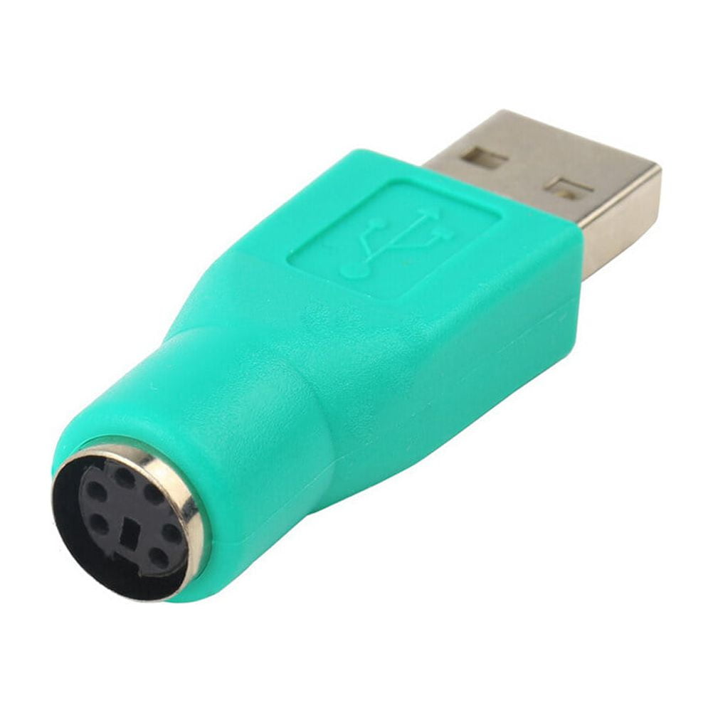 2 Female to USB Male Adapter Keyboard Mouse to USB Convertor Connector Adapter