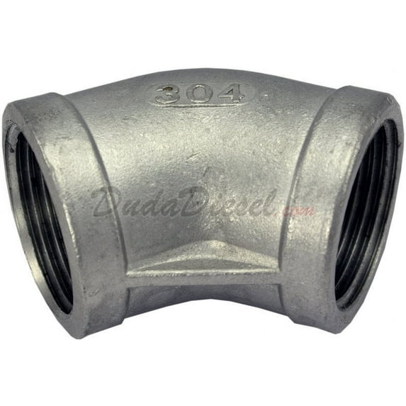 2" Female x 3/4" Female Stainless Steel Reducing Pipe Fitting Elbow