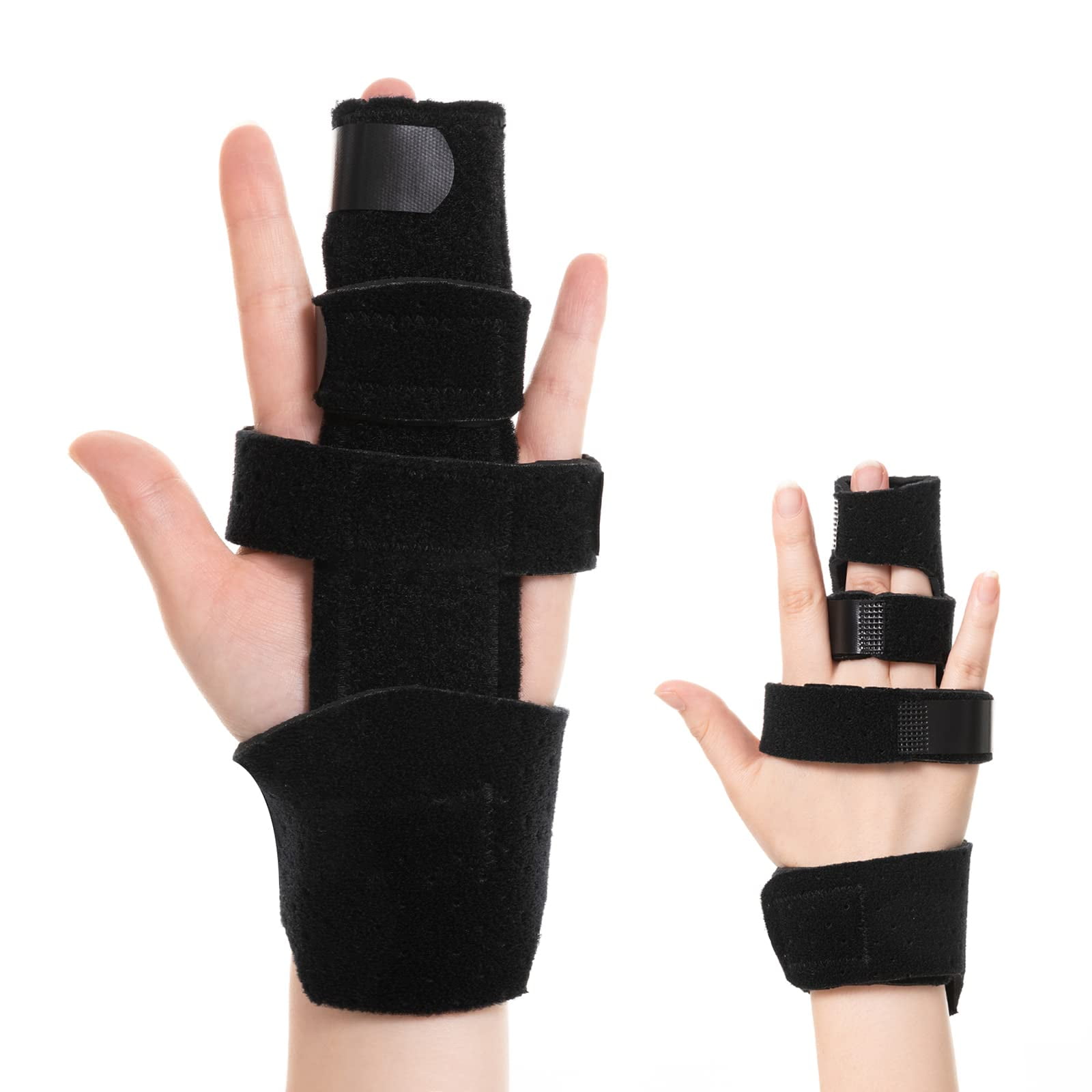 2 Finger Splint Trigger Finger Splint, Adjustable Length Finger Brace
