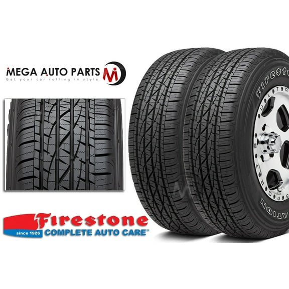 2 Firestone Destination LE-2 225/65R17 102T Truck SUV All Season 60K Mile Tires FS003352 / 225/65/17 / 2256517
