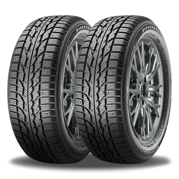 2 Firestone Winterforce 2 225/60R18 100S Studdable Winter / Ice / Snow ...