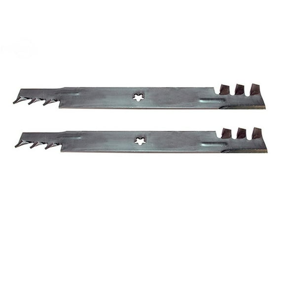 RAParts (2) Toothed Mulching Blades to Replace 134149 532134149 139775 532139775 138971