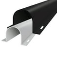 thumbnail image 1 of 2" Flanged U Channel Wire Guard Surface Cable Raceways - 60" Stick Length - 5 Sticks - Black, 1 of 1
