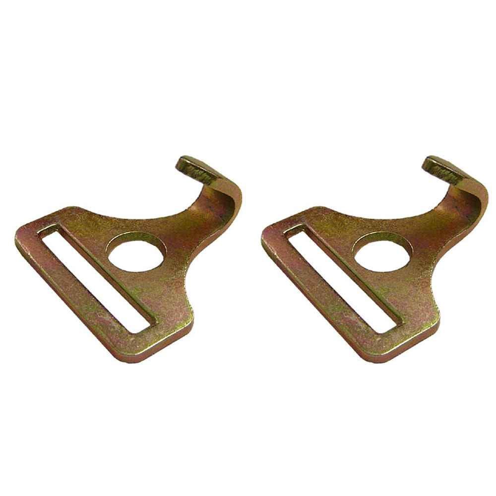 2" Flat Narrow Hook - 2 Pack
