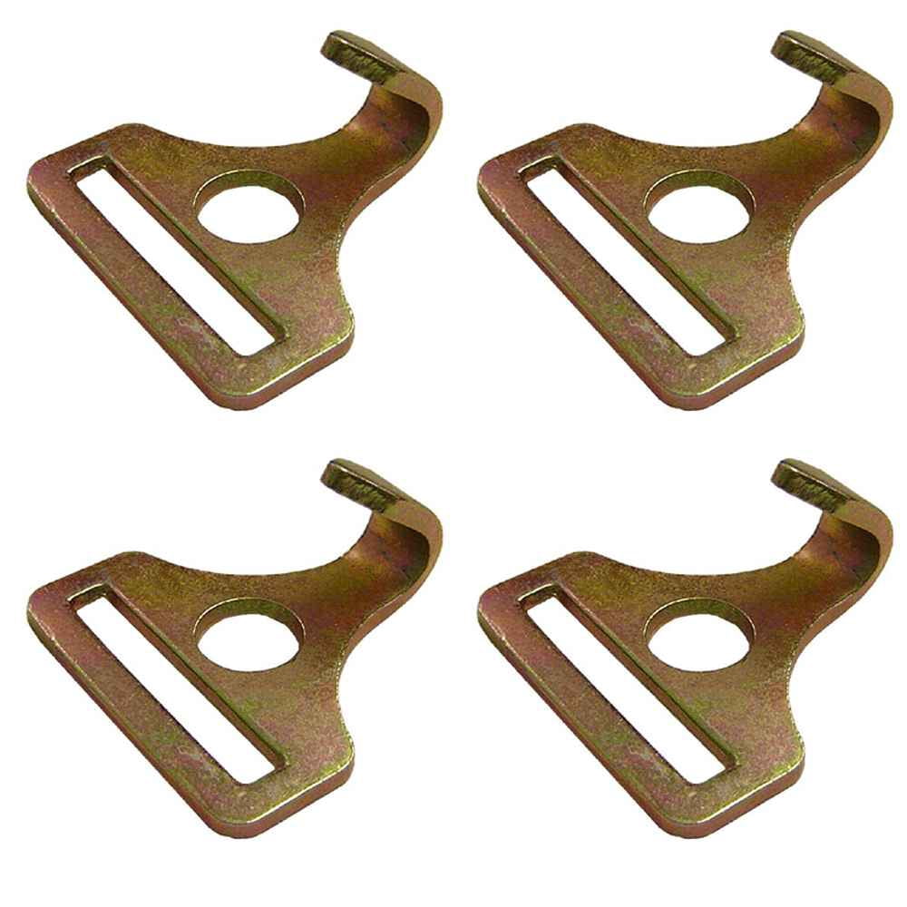 2" Flat Narrow Hook - 4 Pack