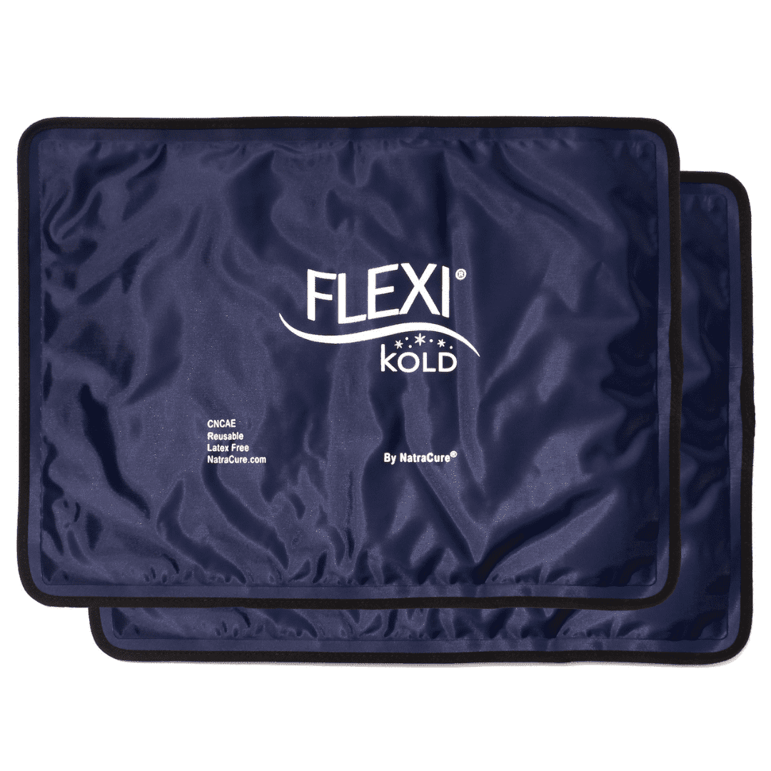 2 FlexiKold Gel Ice Packs (Standard Large: 10.5" x 14.5") - Reusable Cold Pack for Injuries, for Back Pain Relief, Migraine Relief Pad, After Surgery, Postpartum, Headache, Shoulder - 6300-COLD 2PK HSA/FSA Eligible - Walmart.com