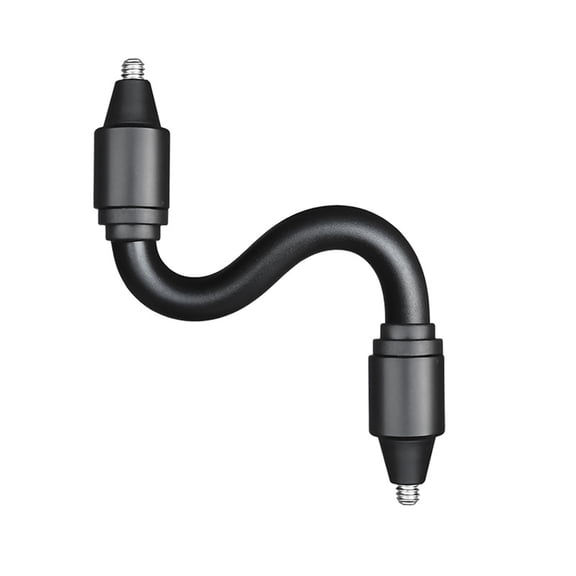 2. Flexible 1/4" Male-Metal Extension Rod for Action Cameras, Phone Mounts & Lighting Tools