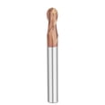 thumbnail image 1 of 2-Flute Tungsten Steel Alloy Extended Ball Nose End Mill Coated Spherical Cutter For Stainless Steel And Other Metals ,High Efficiency, 1 of 6