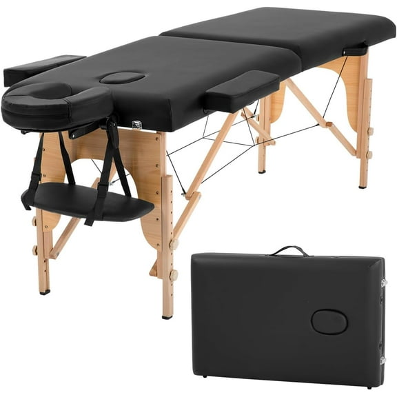 BestMassage Massage Bed Portable Massage Table 24 Inch Wide Lash Bed Height Adjustable 2 Folding Spa Table with Non-Woven Bag for Spa Footmassage Facial CareSpa Tattoo