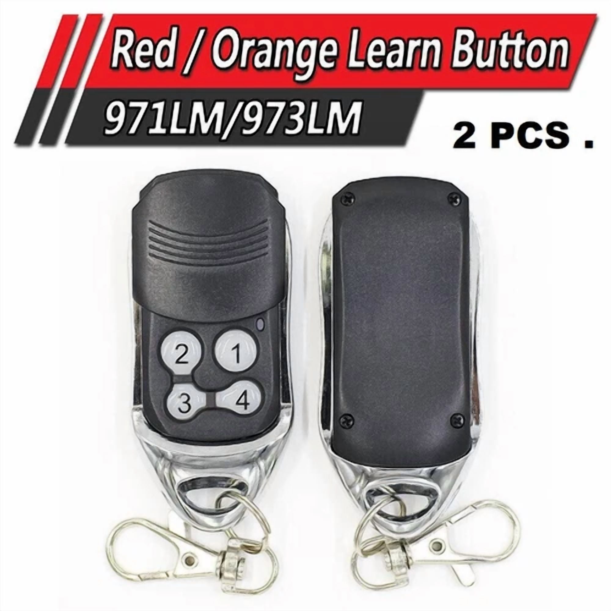 2 For 973Lm Chamberlain Liftmaster Garage Door Opener Mini Remote Control 390Mhz