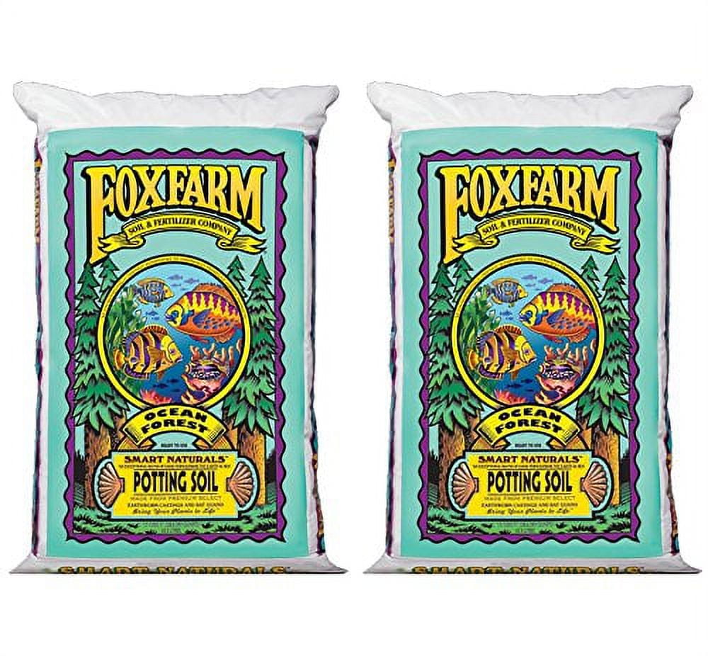 (2) Foxfarm FX14000 Ocean Forest Garden Potting Soil Bags 6.3-6.8 pH | 3 Cu Ft