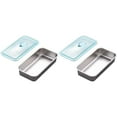 thumbnail image 1 of 2 Fresh-Keeping Boxes Clearance! S Tainless Preservation Box with Lid Snack Box Seasoning Dish with Lid Partitioned Kimchi Box Lunch Box, 1 of 5
