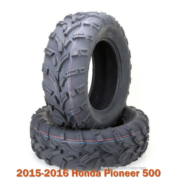 2 Front ATV Tire Set 24x8-12 24x8x12 for 2015-2016 Honda Pioneer 500