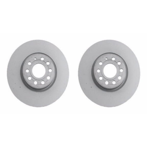 2 Front Disc Brake Rotor Set Pair For Volkswagen CC Eos GTI Passat Tiguan