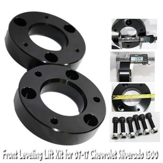 2" Front Leveling Lift fit 07-17 Chevy SIlverado 1500/GMC Sierra 1500 Black 2" Front Leveling Lift fit 07-17 Chevy SIlverado 1500/GMC Sierra 1500 Black