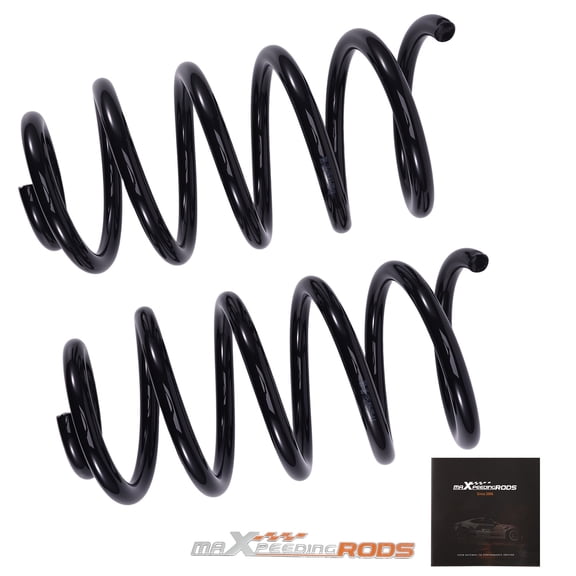 2" Front Lowering Spring Kit for Dodge Ram 1500 2WD 2002-2008, 55CrSi Steel Drop Coil Suspension Springs, SKU 83790942, Powder-Coated for Improved Stability and Stance