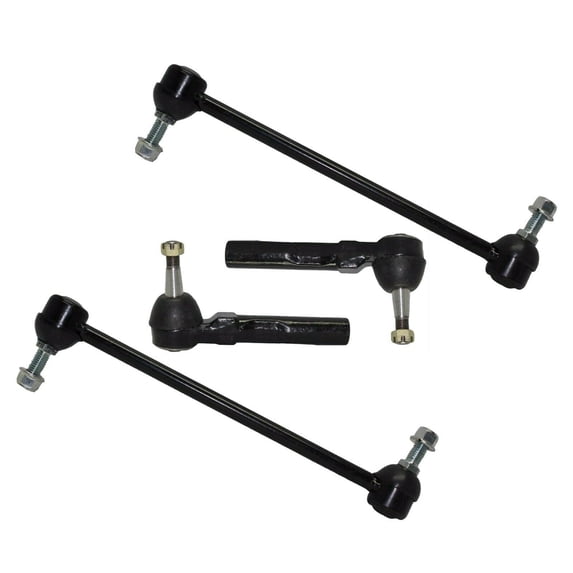 2 Front Stabilizer Sway Bar Links 11.8 inch Center to Center + 2 Outer Tie Rod Ends Steering & Suspension Kit Fits select: 2004-2009 CHEVROLET MALIBU, 2005-2009 PONTIAC G6