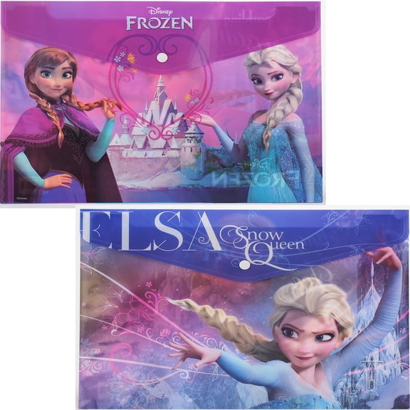 2 Frozen Plastic Folders For Back To School