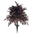 thumbnail image 1 of 2 Ft Artificial Cimicifuga Plant Leaf Spray Faux Plum Cimicifuga Ramosa Leaf Branch Faux Fall Spray Silk Plants for Home Vase Wedding Garden Farmhouse Table Mantel Halloween Decor, 1 of 6