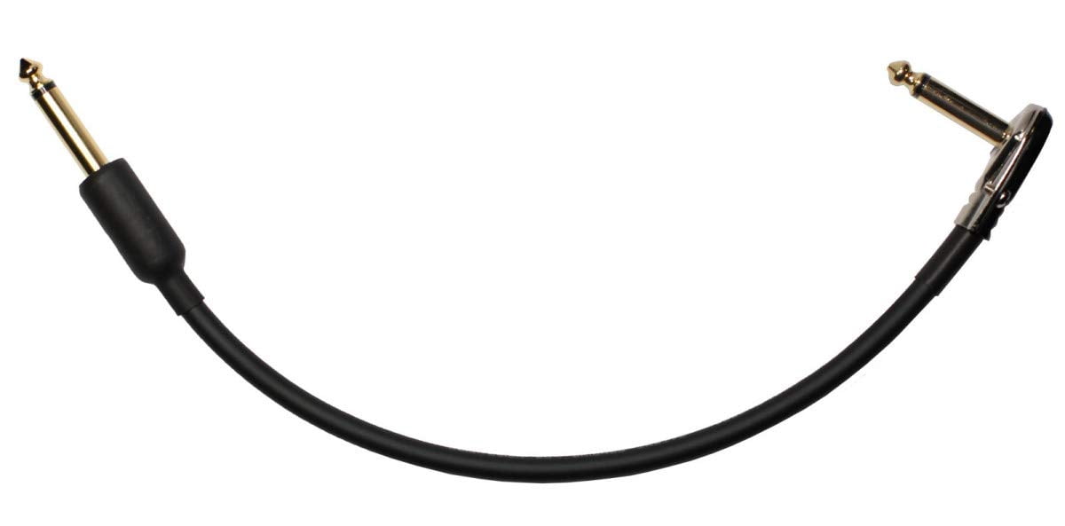 2 Ft Castline Gold Mogami 2524 Guitar Pedal Board Effects Switcher Patch Cable 1/4 TS Low Profile and Short Barrel Connectors