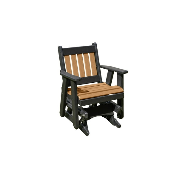 2 Ft Poly Lumber Mission Porch Glider Heavy Duty Everlasting PolyTuf HDPE Made in USA-Cedar