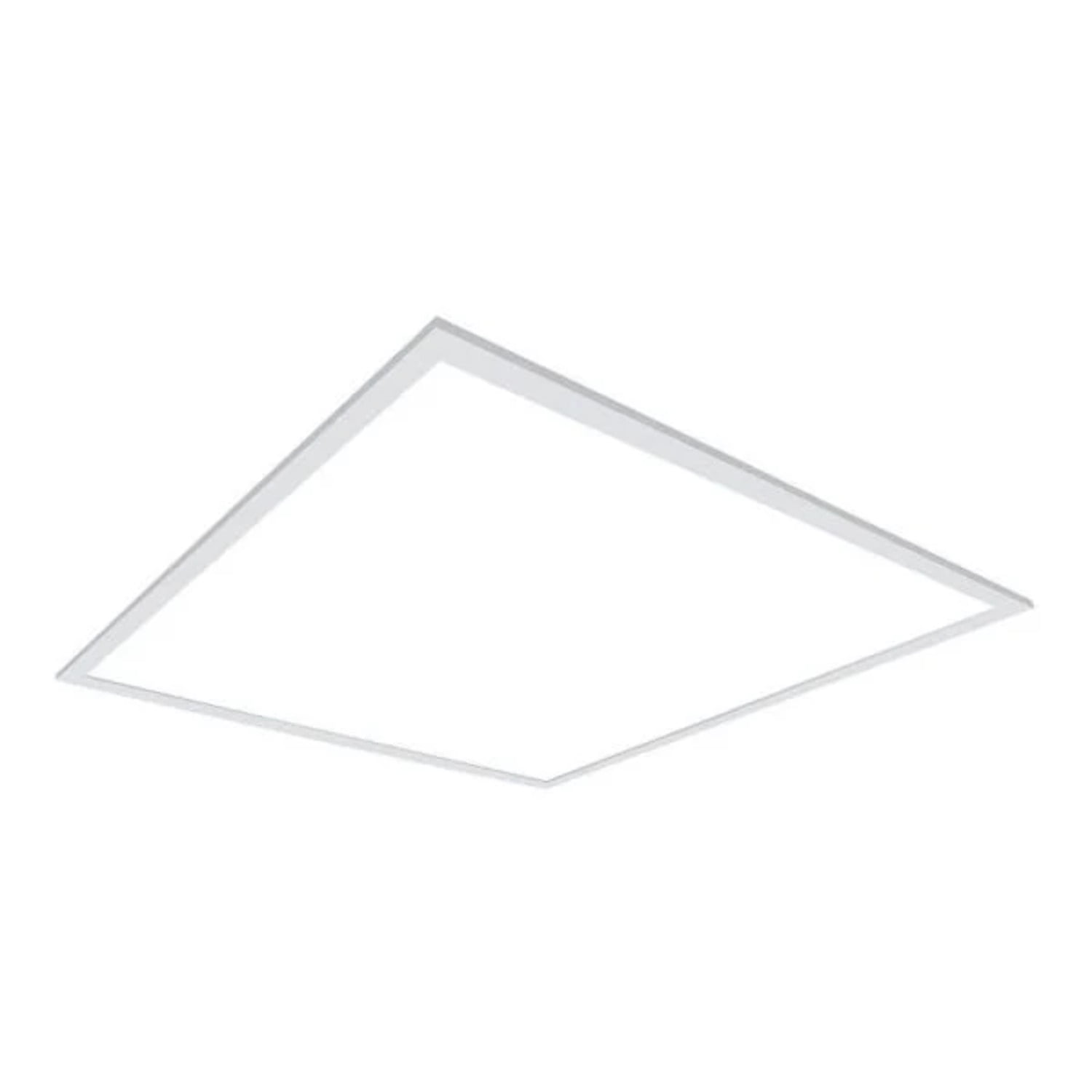 White Aluminum 2x2 LED Panel Light with Selectable Lumens