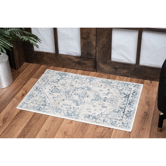 2 Ft. X 3 Area Rug - Elegant Medallion, Stain , , Turkish Made 2x3 Medallion Pattern, , In Turkey