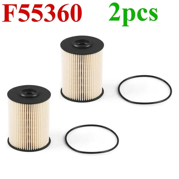 2 Fuel Filter F55360 For 2000-2010 Dodge Ram 2500 3500 5.9L Turbo Diesel