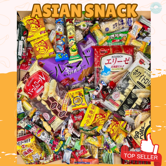 2 Full Size +140 Pieces Snack Box Asian Japanese Chinese Korean Variety Snack Fun Box