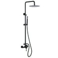 thumbnail image 1 of 2-Function Outdoor Shower System, Wall Mounted Shower Faucet Set with Rough-in Valve, 1 of 4