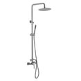 thumbnail image 1 of 2-Function Outdoor Shower System, Wall Mounted Shower Faucet Set with Rough-in Valve, 1 of 5